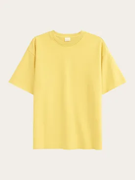 Loose fit reactive dyed sweat t-shirt - GOTS/Vegan - Misted Yellow