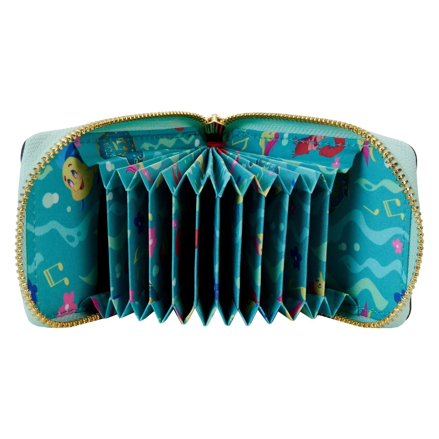 Loungefly Disney The Little Mermaid 35th Anniversary Life Is The Bubbles Accordion Wallet