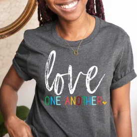 Love One Another - Dark Heather Grey