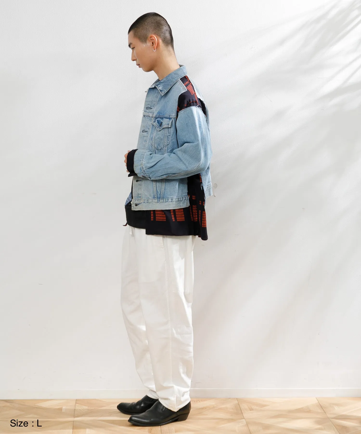 【MEN】NEEDLES Jean Jacket-> Coverd Jacket