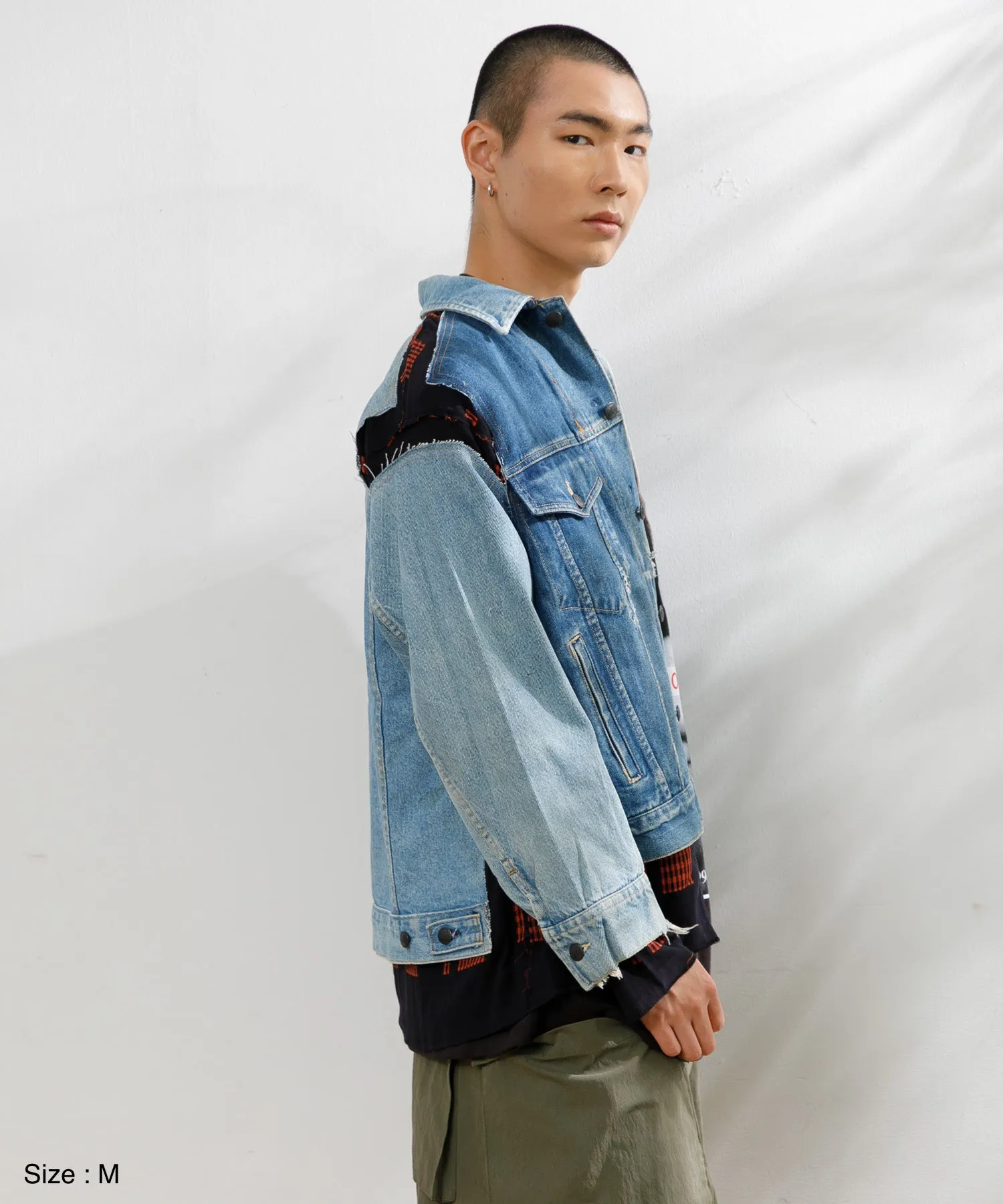 【MEN】NEEDLES Jean Jacket-> Coverd Jacket