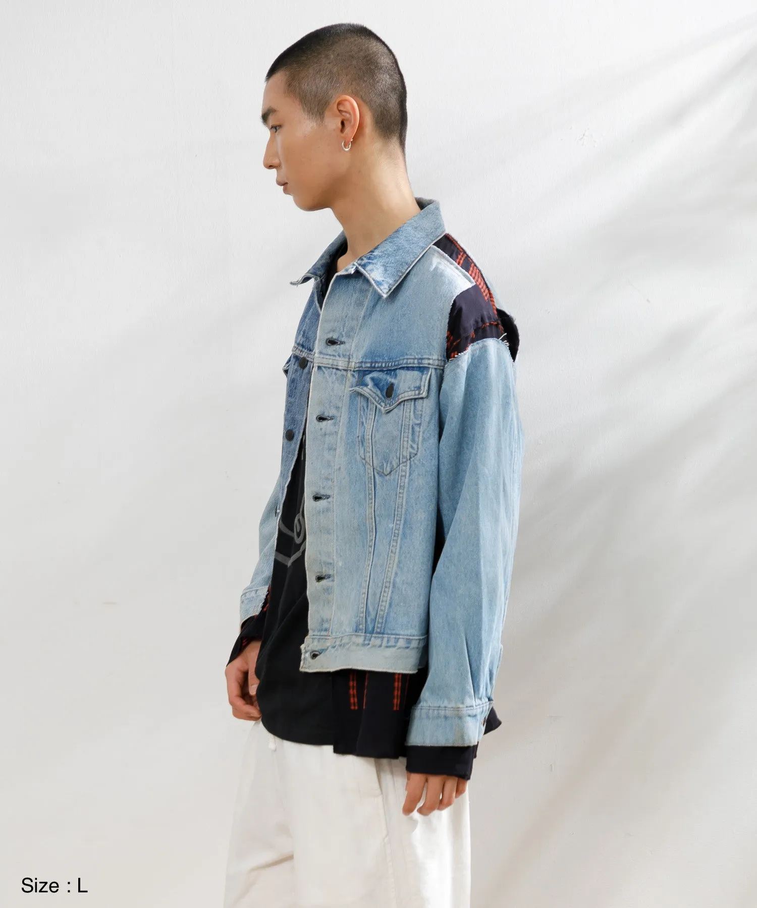 【MEN】NEEDLES Jean Jacket-> Coverd Jacket