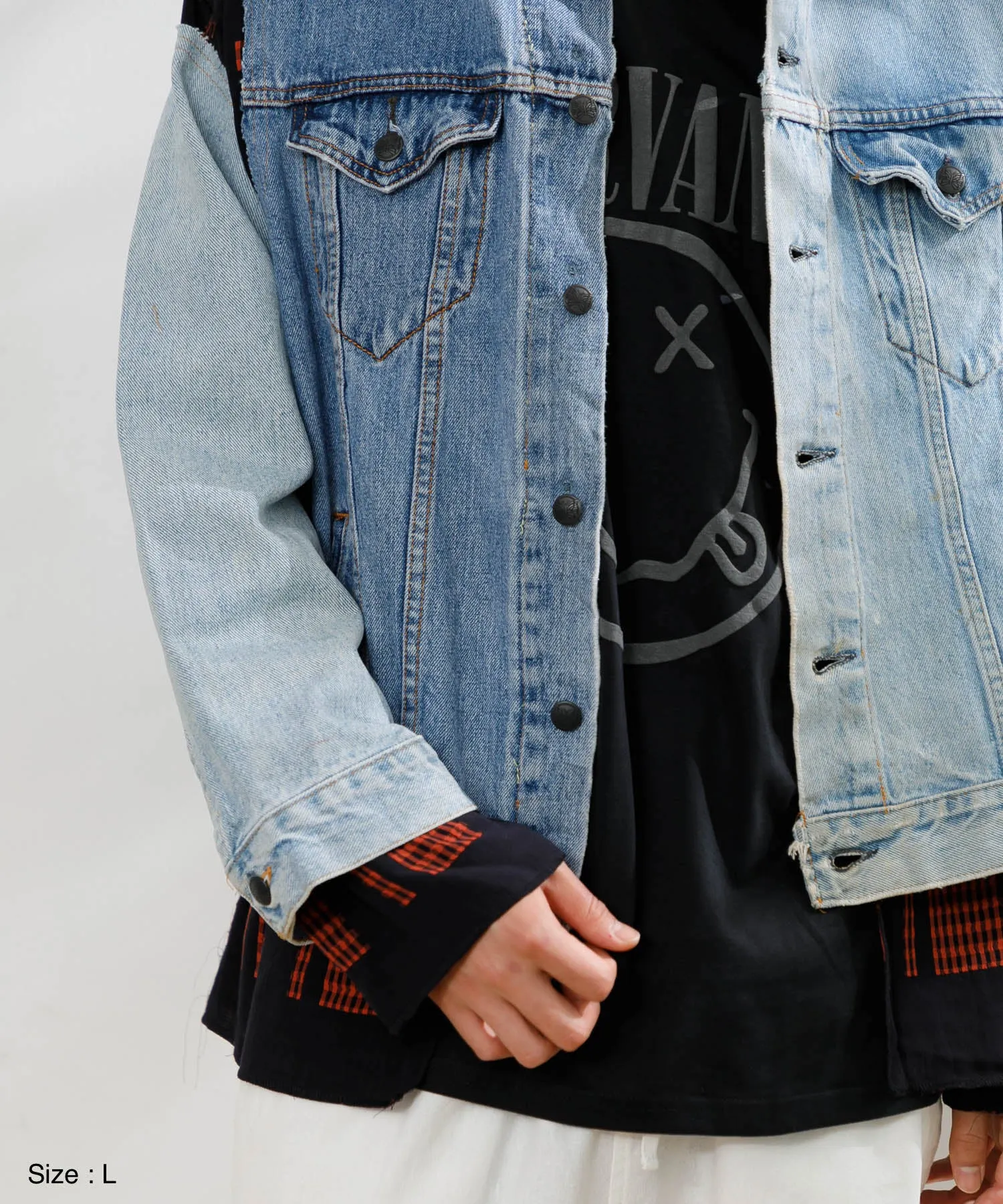 【MEN】NEEDLES Jean Jacket-> Coverd Jacket