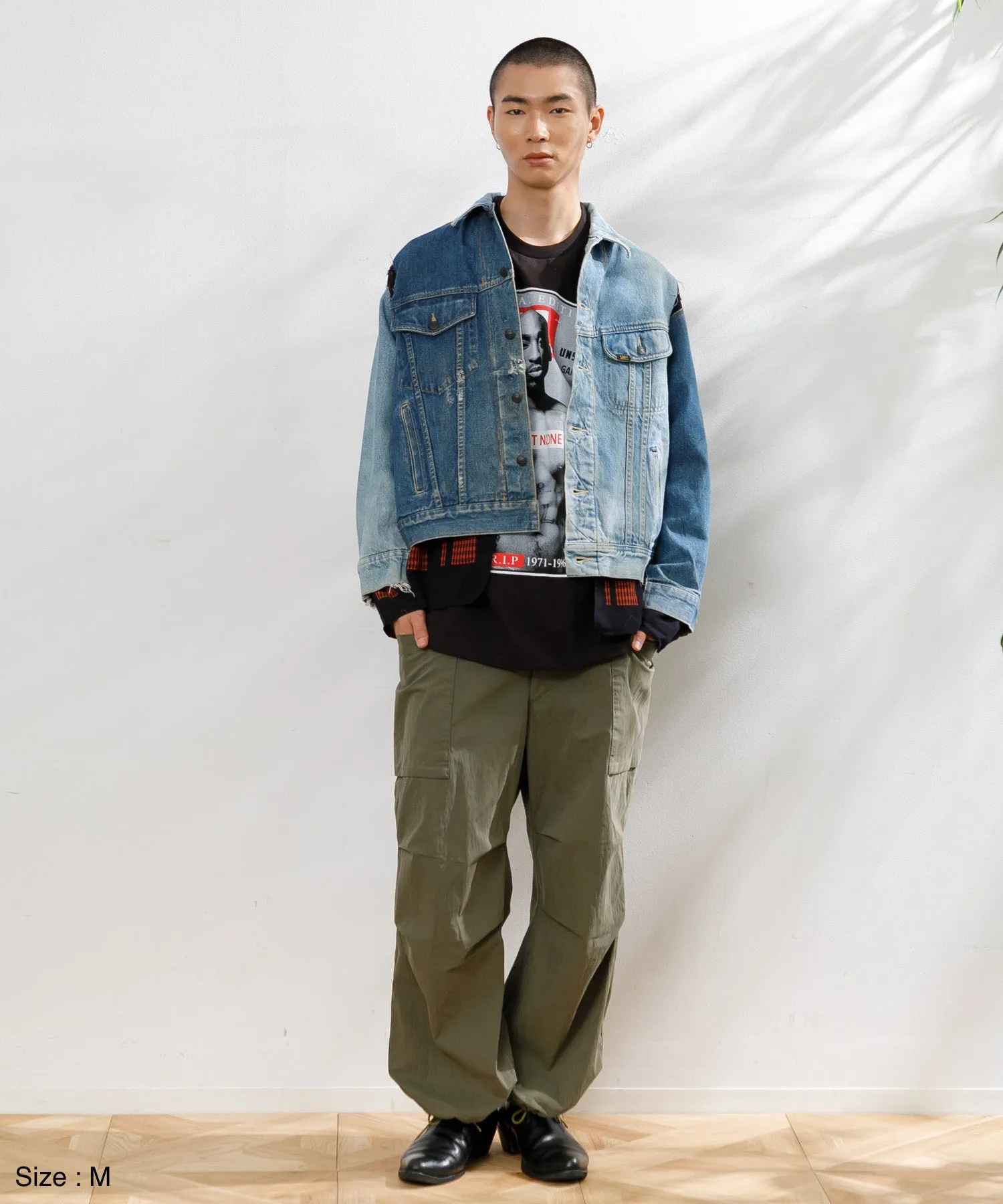 【MEN】NEEDLES Jean Jacket-> Coverd Jacket