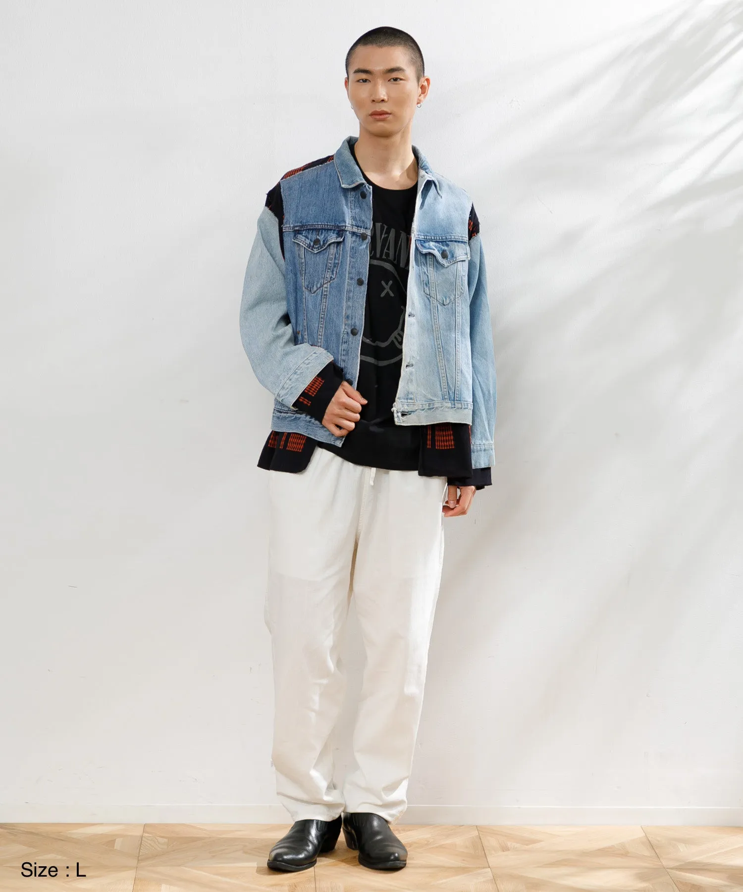 【MEN】NEEDLES Jean Jacket-> Coverd Jacket