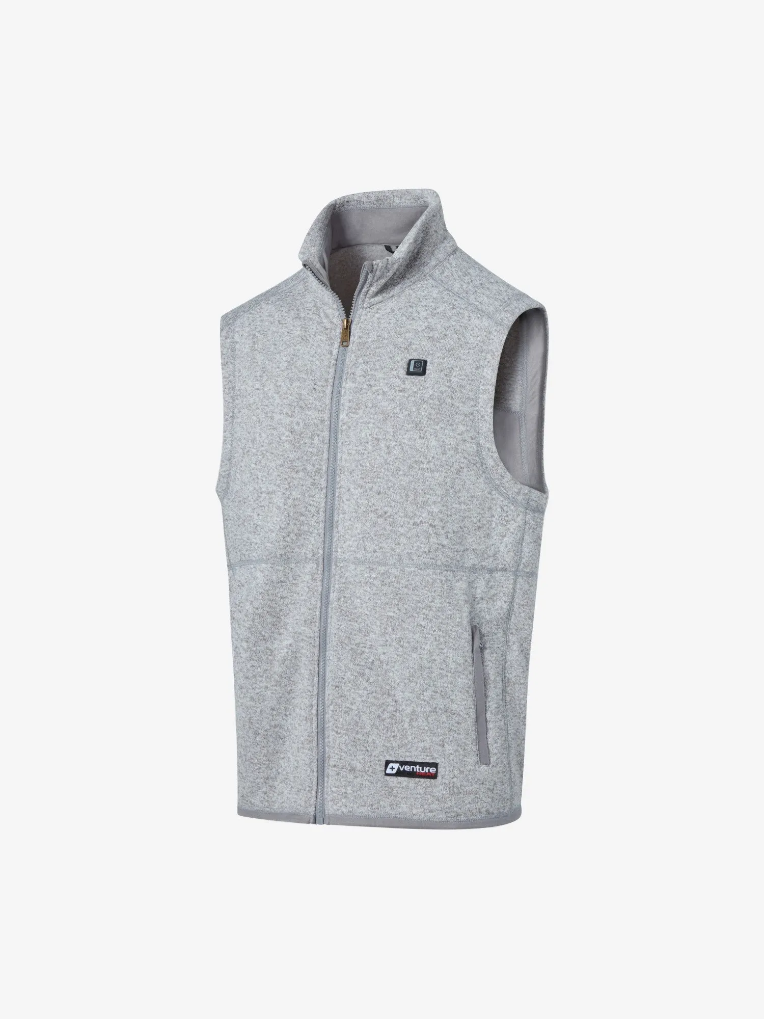 Men's 11W Heated Sweater Knit Fleece Vest - FINAL SALE