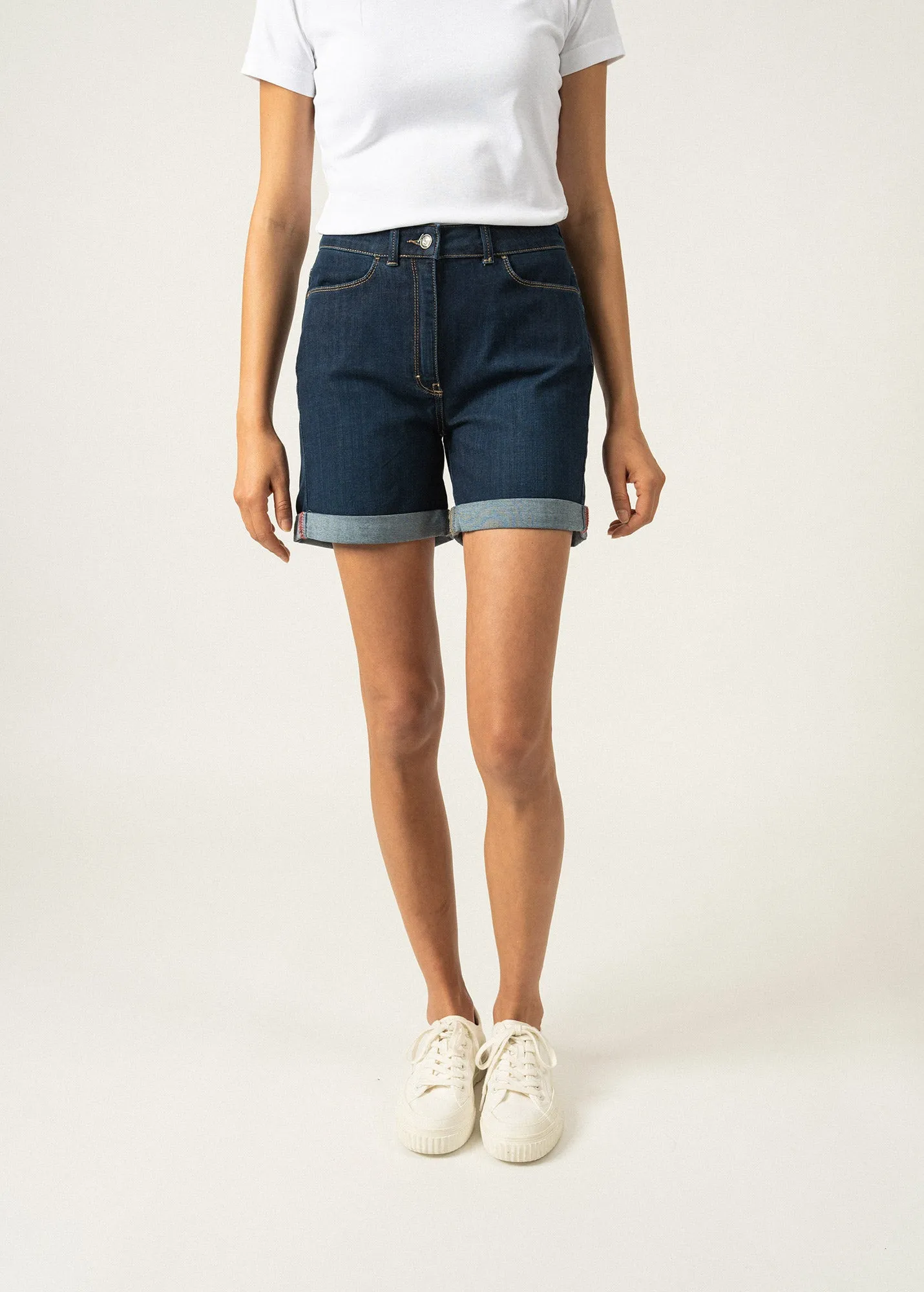 Miranda jean shorts - with lapels (JEAN)