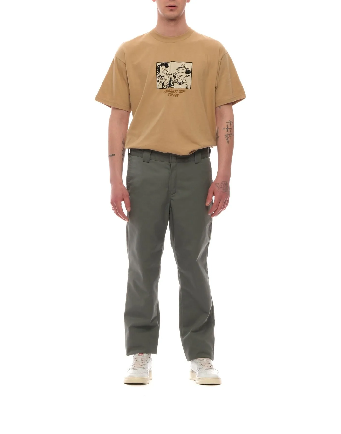 Pants man I020074 SMOKE GREEN CARHARTT WIP