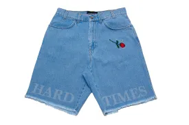 Pas de Mer Hard Times Shorts "Light Blue"