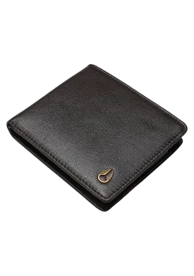 Pass Leather Coin Wallet - Brown