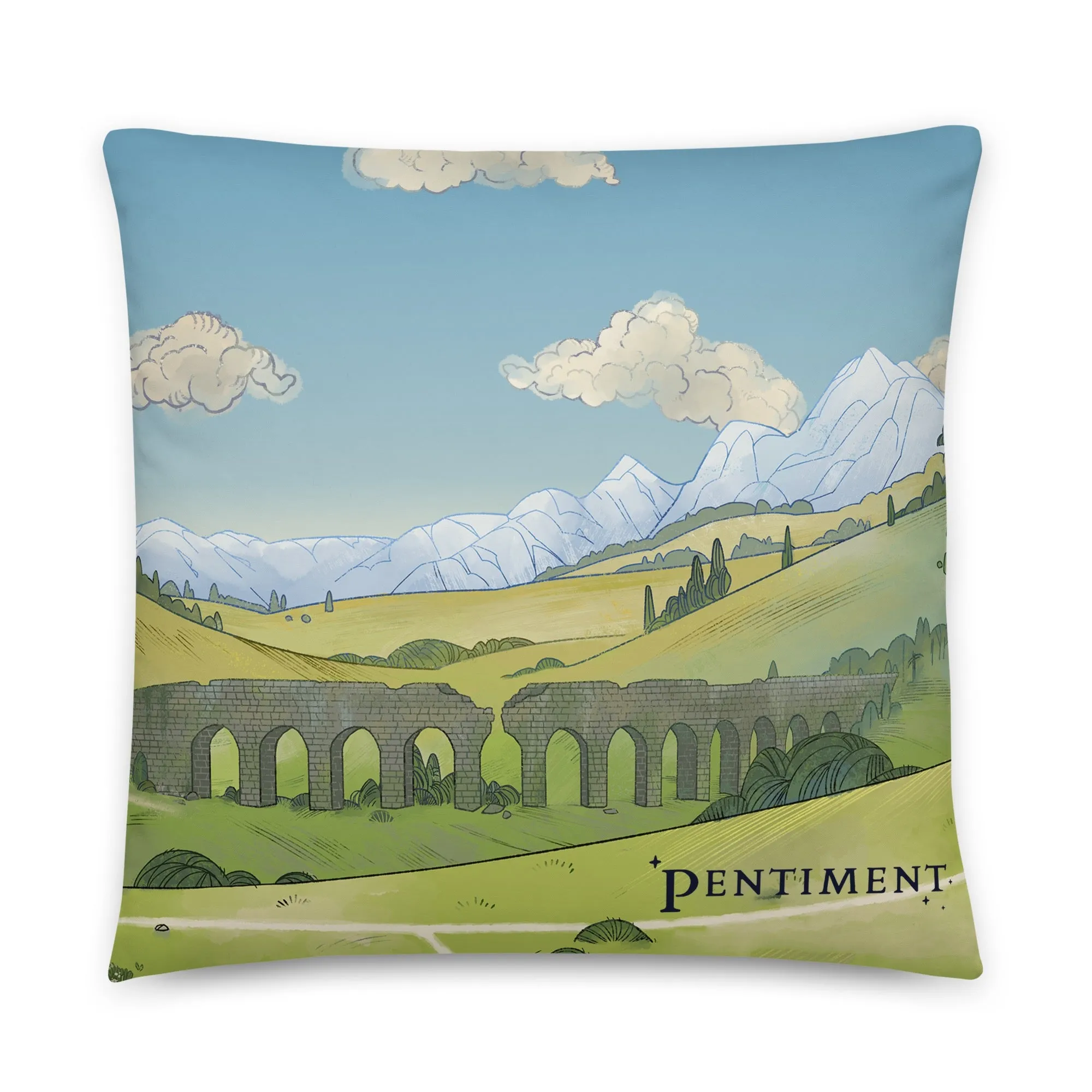 Pentiment Meadow Throw Pillow