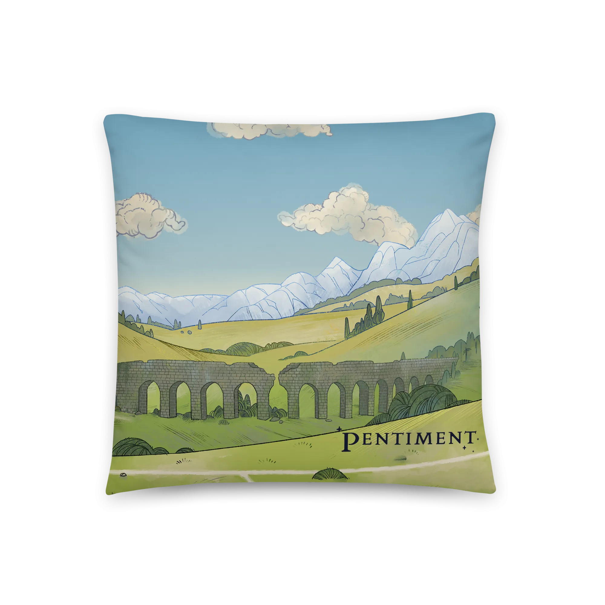 Pentiment Meadow Throw Pillow