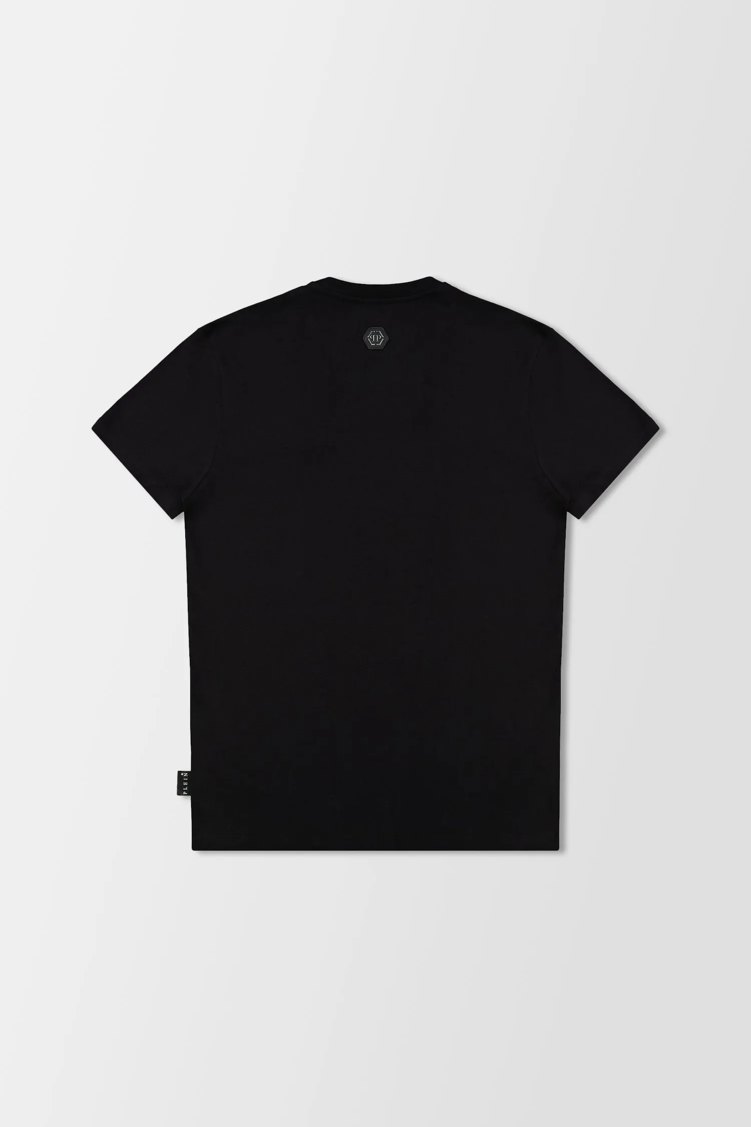 Philipp Plein Black Round Neck SS Hexagon T-Shirt