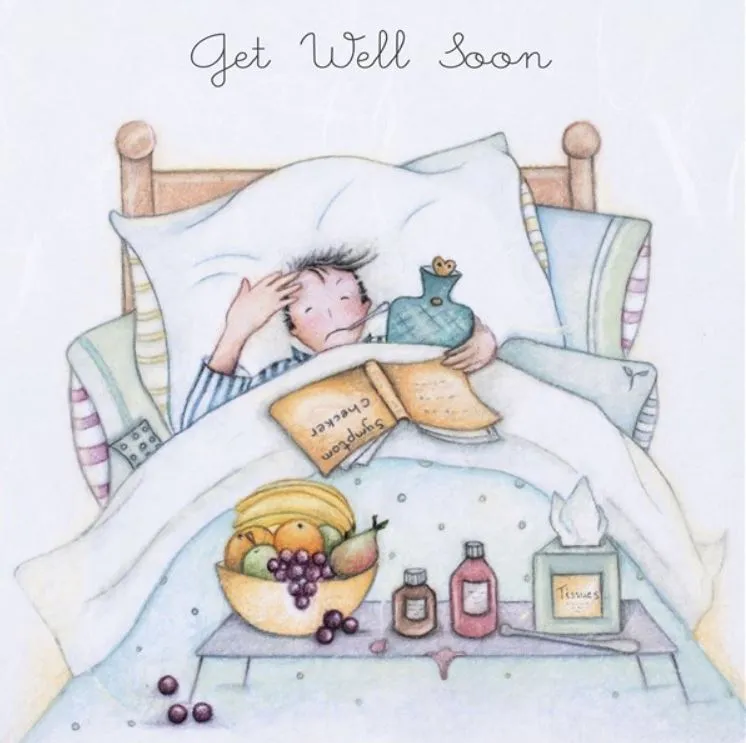 "Get Well Soon" Greeting Card from Berni Parker