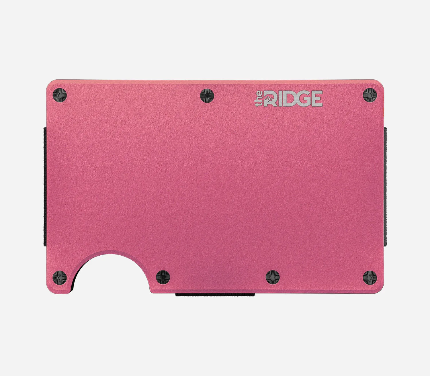 Flamingo Pink Ridge Wallet - Sleek and Stylish Minimalist Design