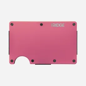 Flamingo Pink Ridge Wallet - Sleek and Stylish Minimalist Design