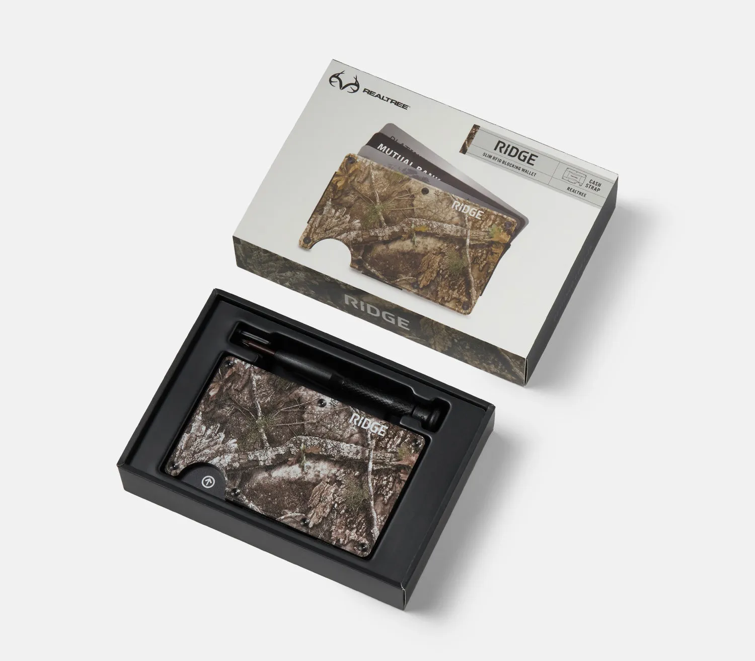 Optimized Title: Sleek Ridge Wallet with Realtree APX Camouflage Design - Durable, Slim, and Secure