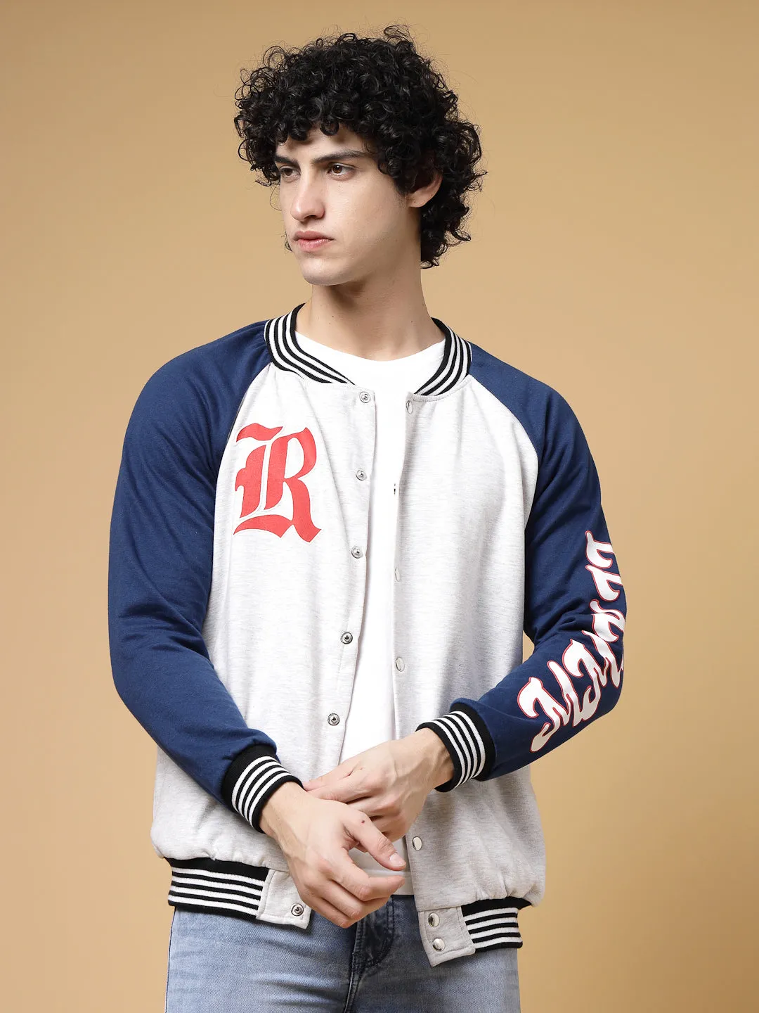 Rigo Signature Puff Printed Varsity Jacket