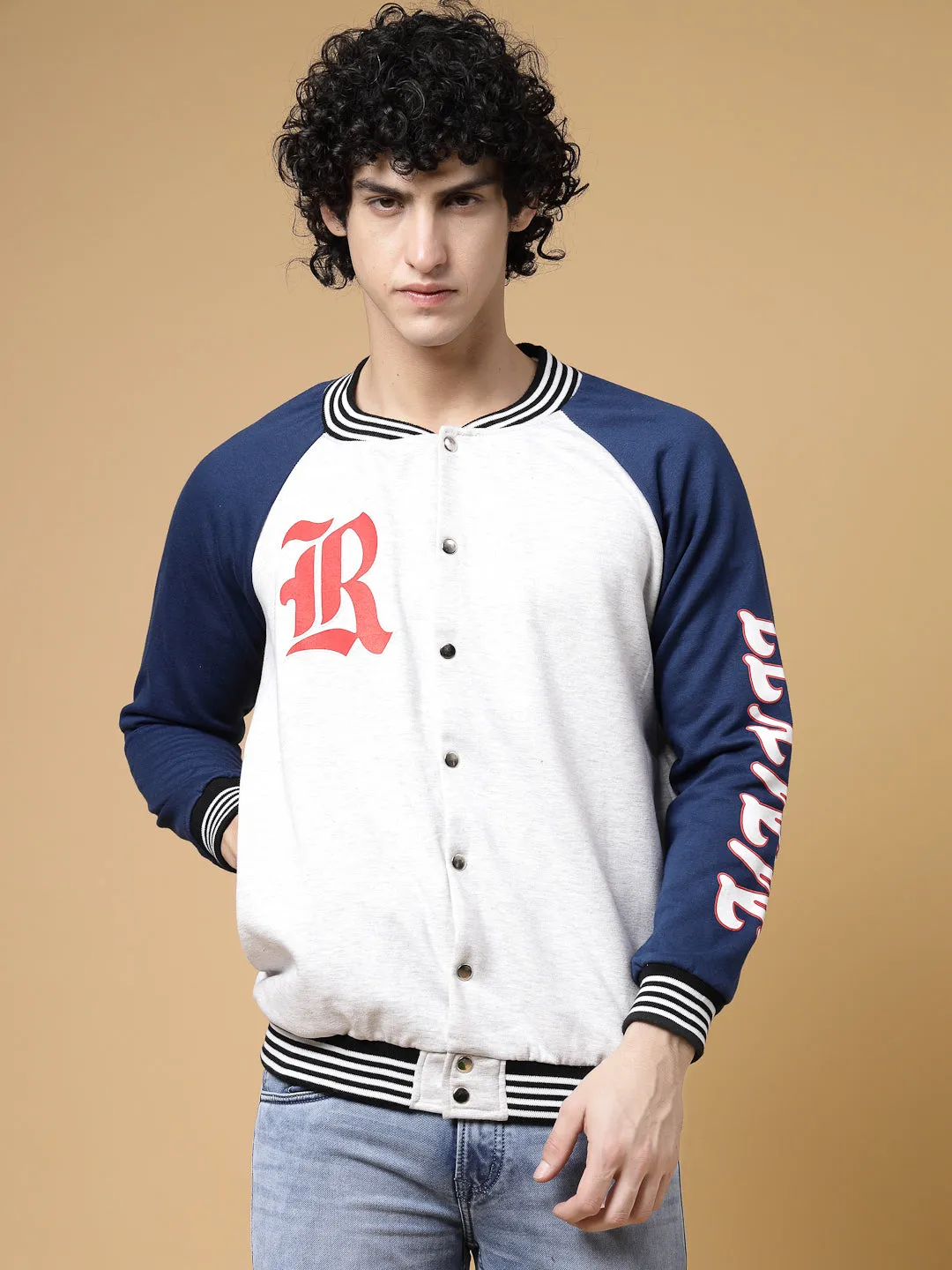 Rigo Signature Puff Printed Varsity Jacket