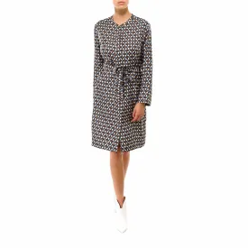 'S Max Mara Printed Long Sleeve Dress