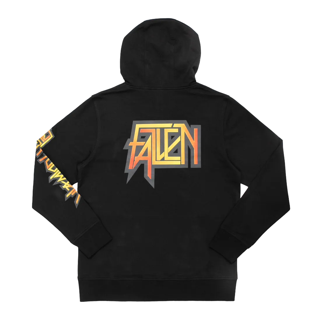 SCORCHED HOODIE BLACK/YELLOW