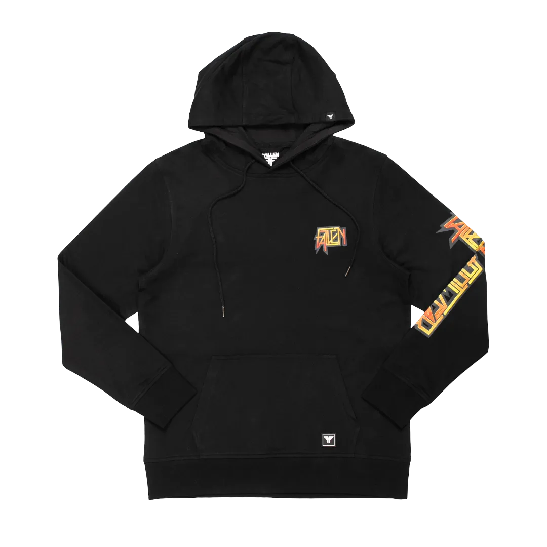 SCORCHED HOODIE BLACK/YELLOW