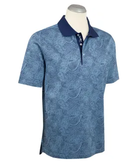 Signature Airdrie Floral Jacquard Mercerized Cotton Polo