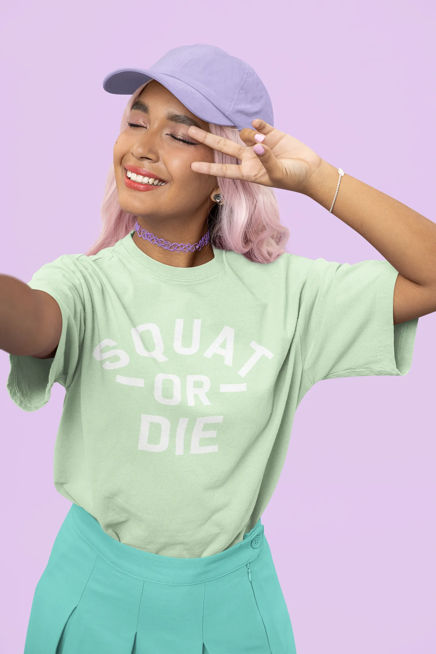 SQUATS OR DIE Oversized T-shirt