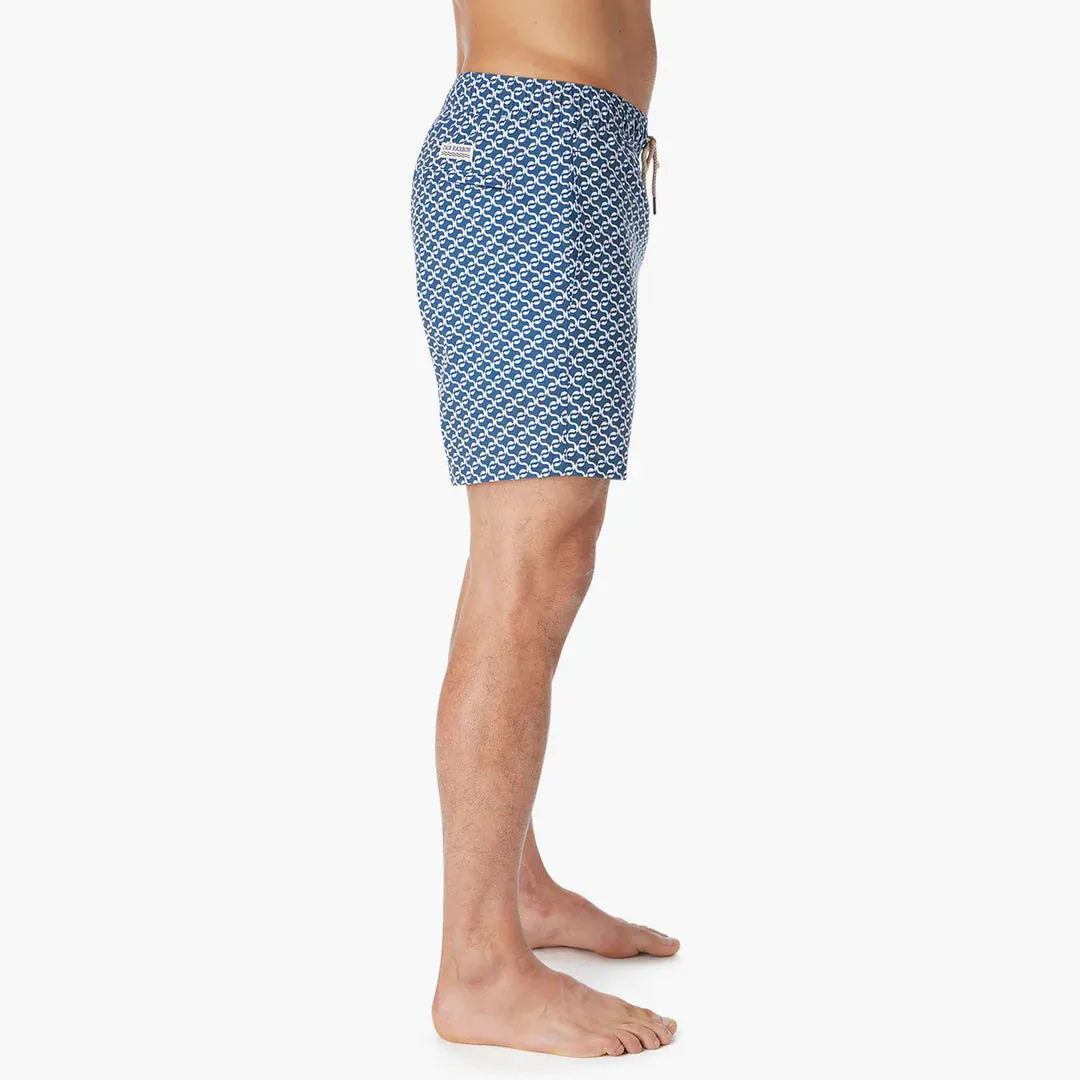 The Bayberry Trunk - Navy Geo