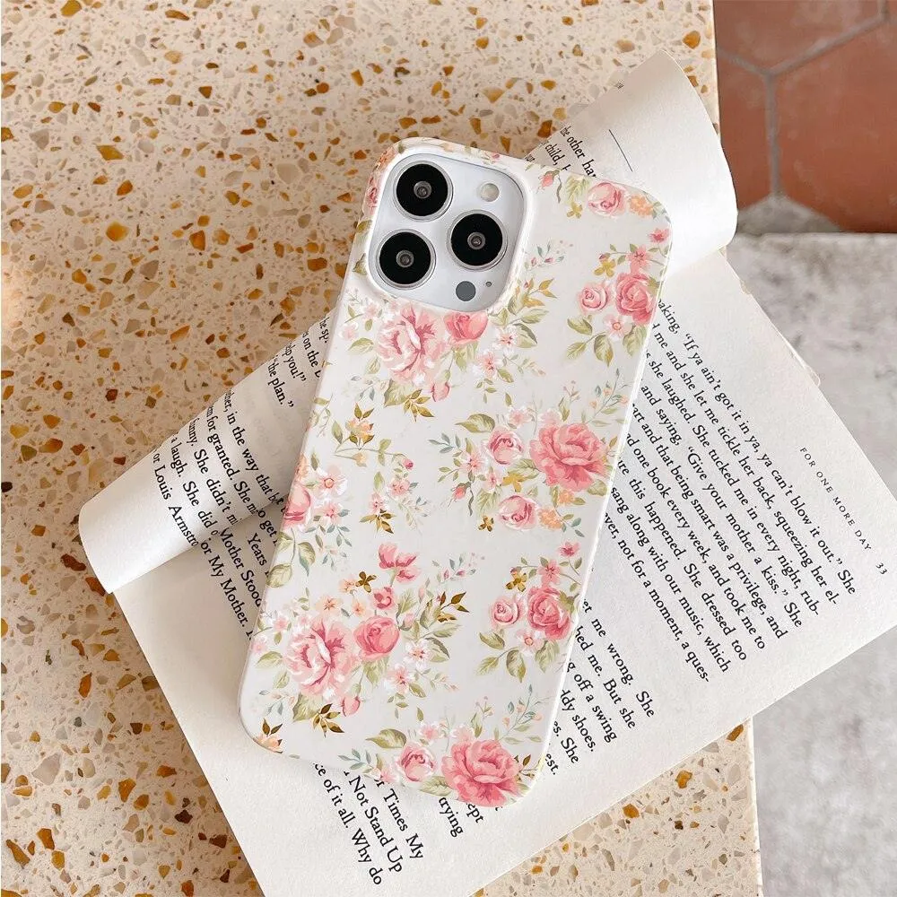 Tria Floral Print Slim iPhone Case