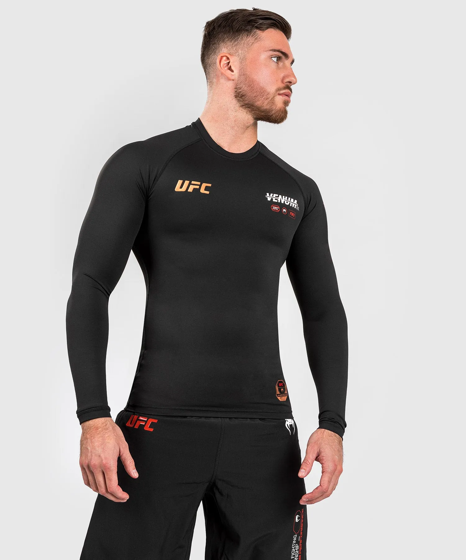 UFC Adrenaline by Venum Fight Week Men’s Performance Long-sleeve Rashguard - Black