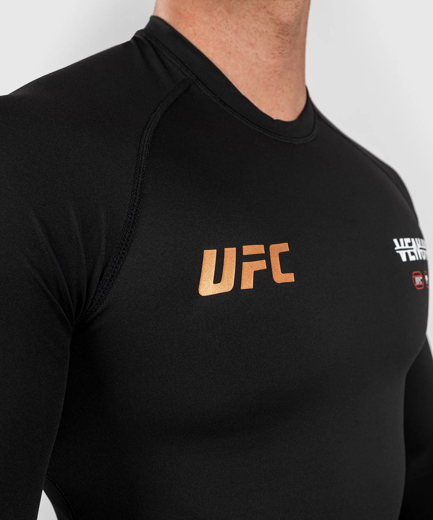 UFC Adrenaline by Venum Fight Week Men’s Performance Long-sleeve Rashguard - Black