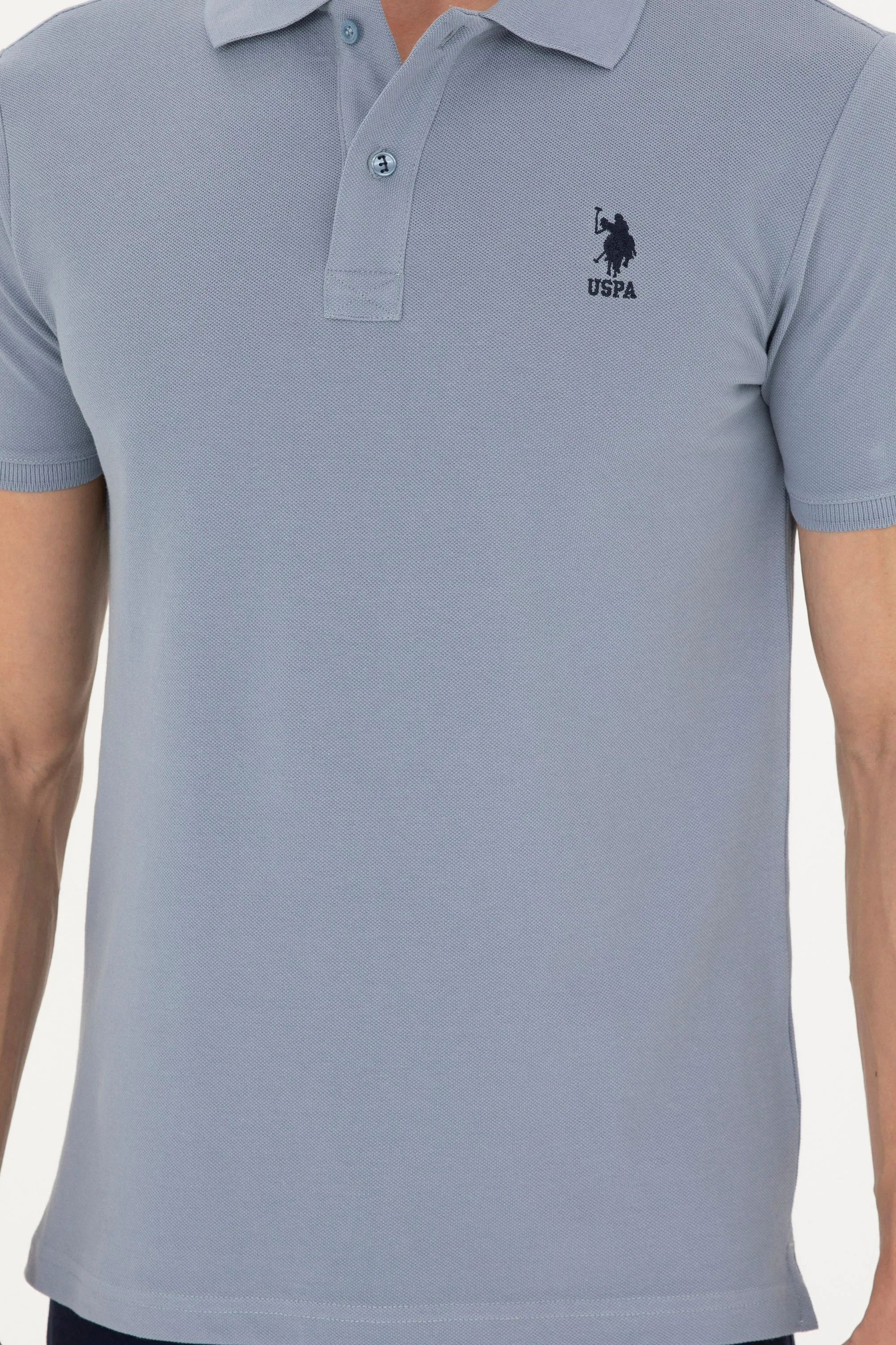 USPA Polo Shirt Men Indigo VR028 USPOM237 USPA LOGO US Polo Assn.