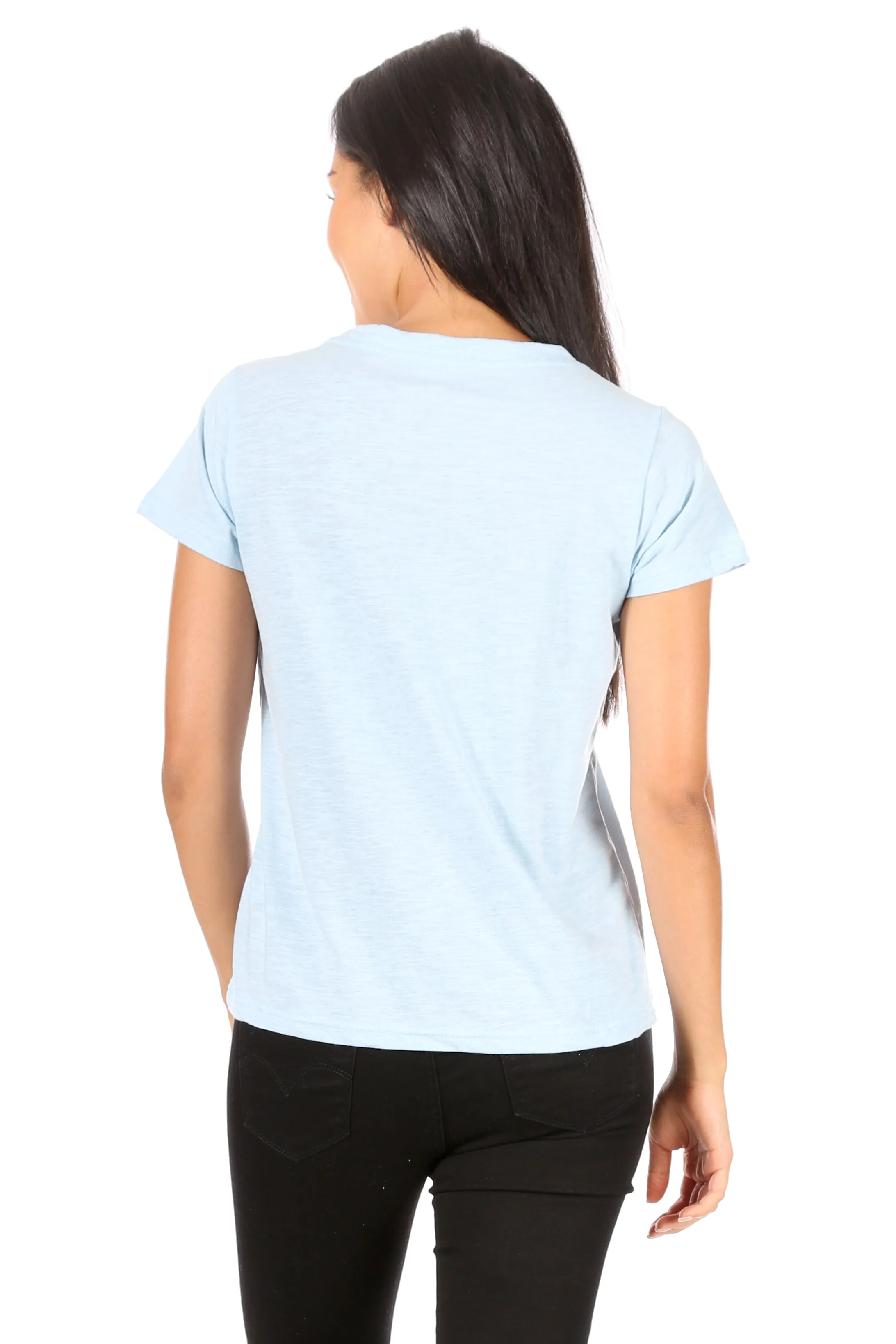 Women's "BREATHE" Short Sleeve Classic Slub T-Shirt